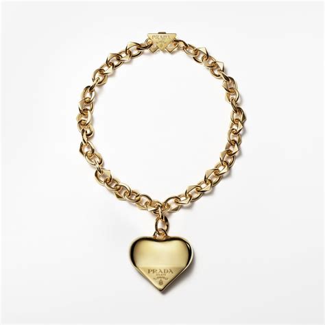 prada heart bracelet|heart charm necklace magenta Prada.